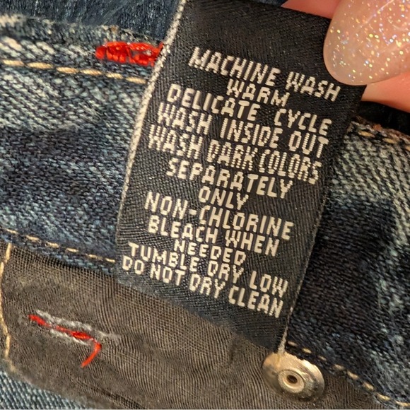 Marithe Francois Girbaud Skirt Womens 26 Dark Denim Maxi Ruffle Vintage Y2K 2000 - Picture 5 of 6